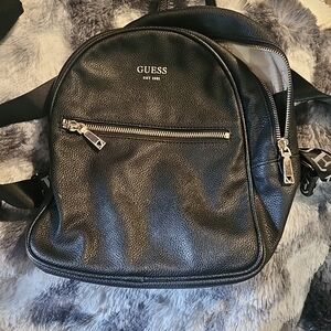 WGUESS Textured Black Backpack